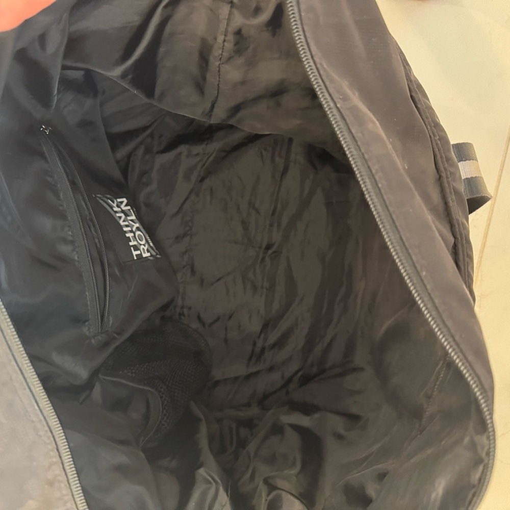 Think Roylin Black Camo Quilted Tote Bag With Detachable Shoulder Strap - Picture 9 of 13
